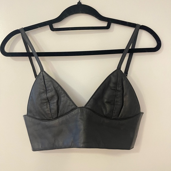 Elliot Label Riri Leather Crop Top - Picture 3 of 6